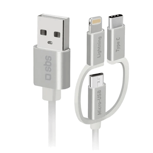 SBS 3-in-1 Daten- und Ladekabel