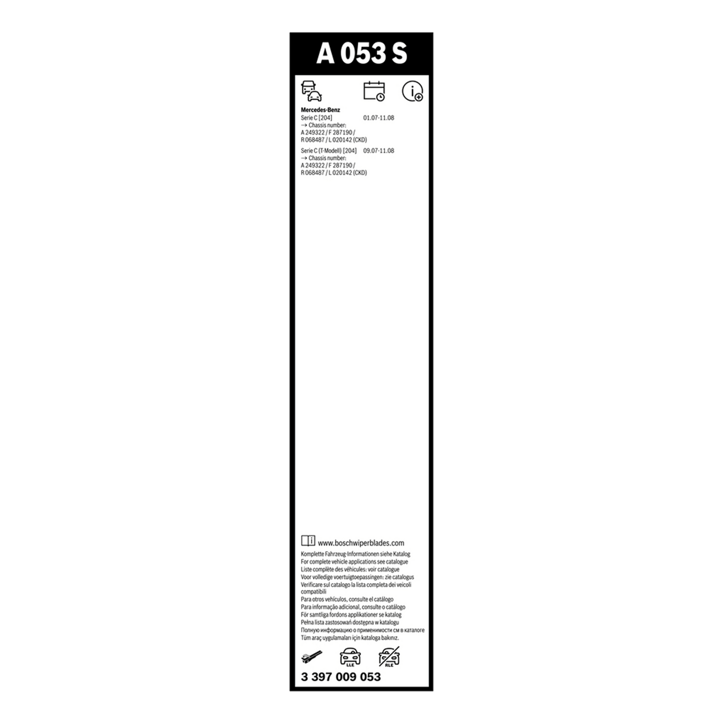 BOSCH A 053 S - Aerotwin Scheibenwischer-Set