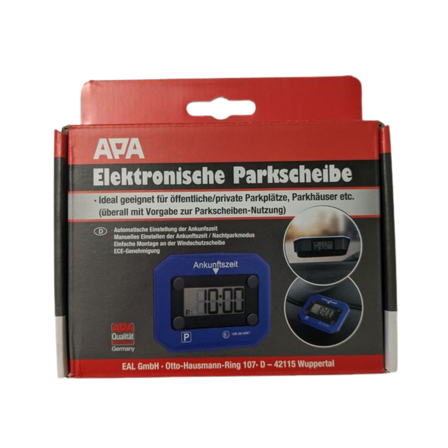 Elektronische automatische Parkscheibe APA Digital Blau – StVO-zugelassen