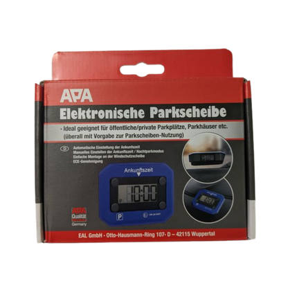 Elektronische automatische Parkscheibe APA Digital Blau – StVO-zugelassen