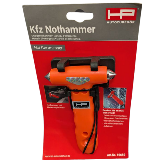 Nothammer mit Gurtschneider & Glasbrecher