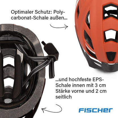FISCHER Urban Plus Miami L/XL Fahrradhelm 58-61cm Rostbraun