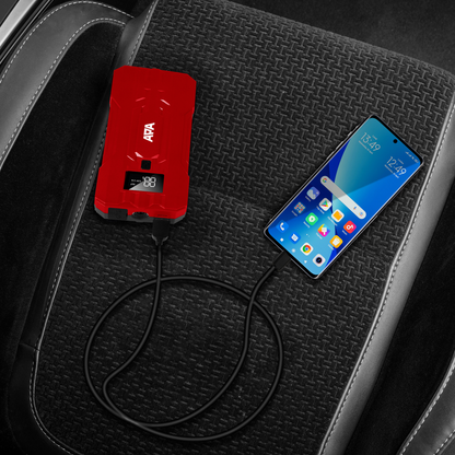 APA Lithium Powerpack 10.000 mAh – Starthilfe & Powerbank in Einem