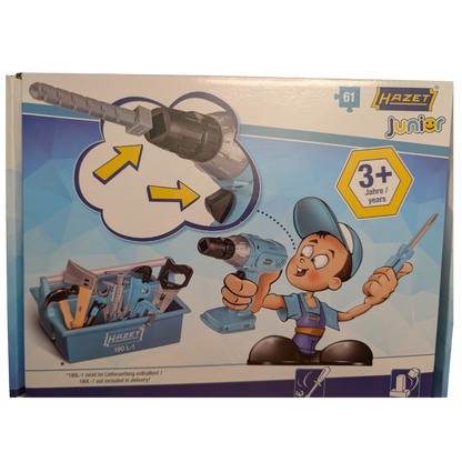 HAZET JuniorTool1 – 61-teiliges Kinder-Werkzeugset für kleine Handwerker