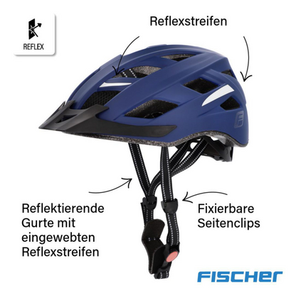 FISCHER Urban Plus Boston S/M Fahrradhelm 52-59cm Dunkelblau