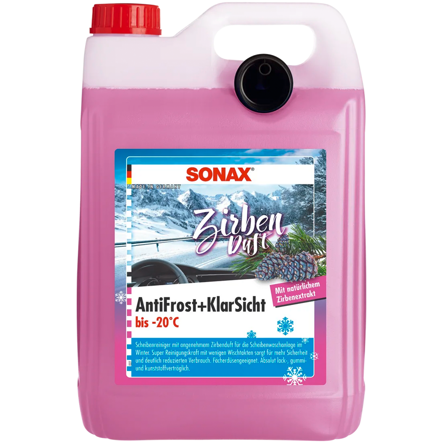 SONAX ochrona przed zamarzaniem i przejrzystość „Zirbe” - do -20°C