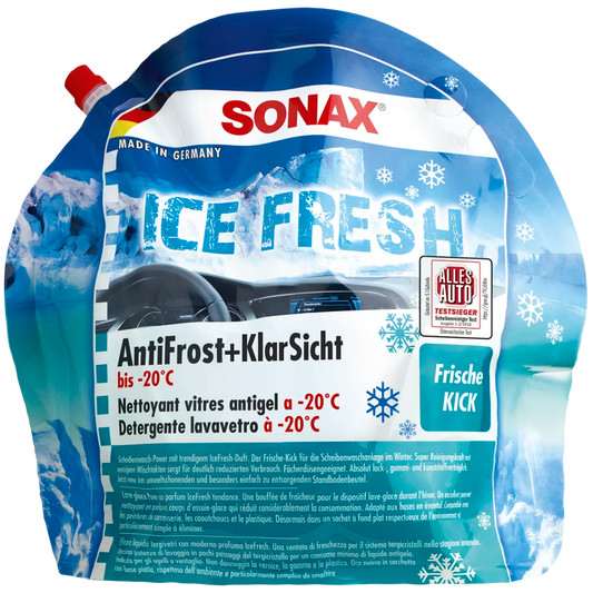 SONAX „Icefresh” przeciw zamarzaniu i dobra widoczność do -20°C
