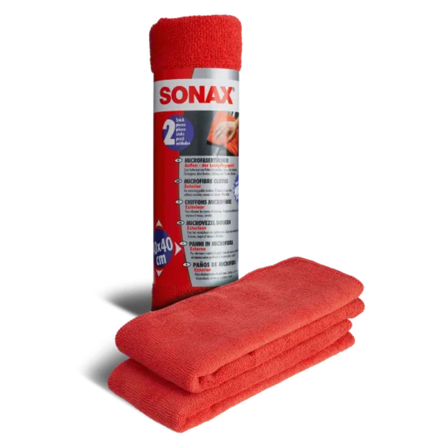 SONAX Microfasertuch Außen - der Lackpflegeprofi