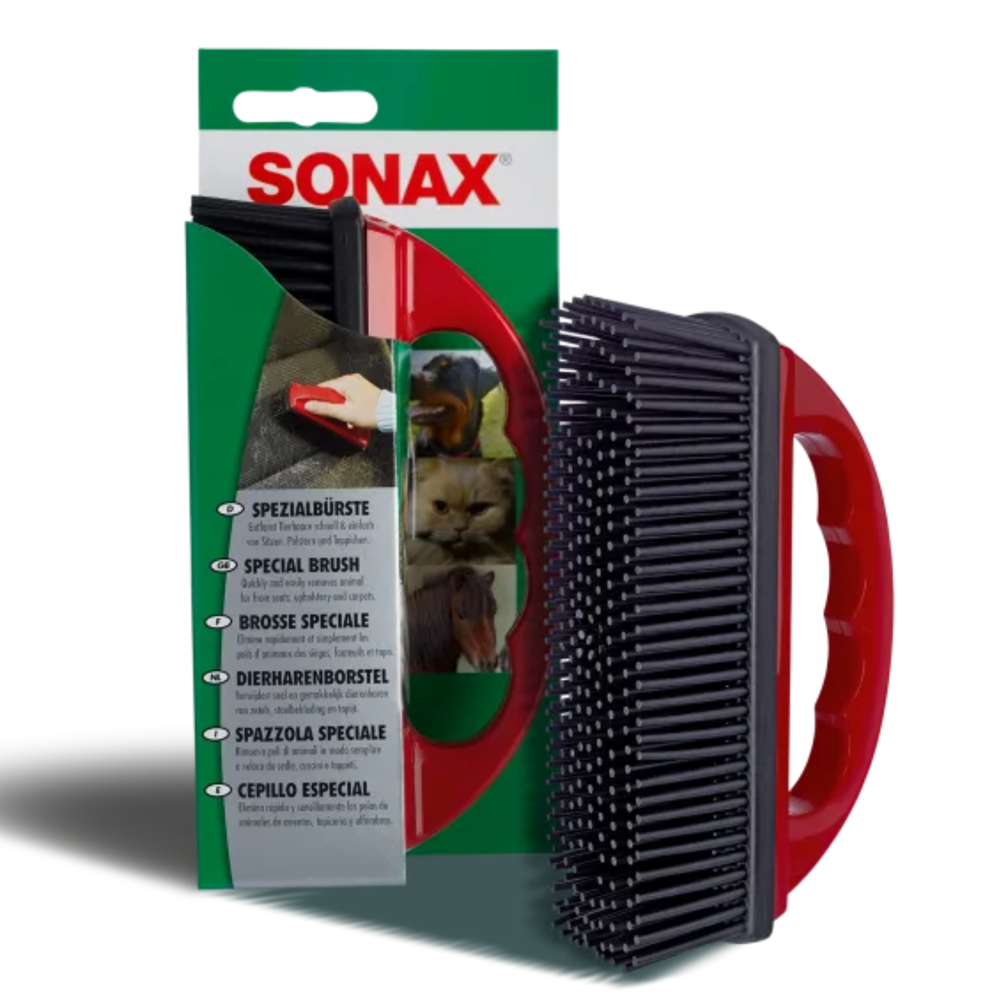 SONAX Spezialbürste zur Entfernung von Tierhaaren
