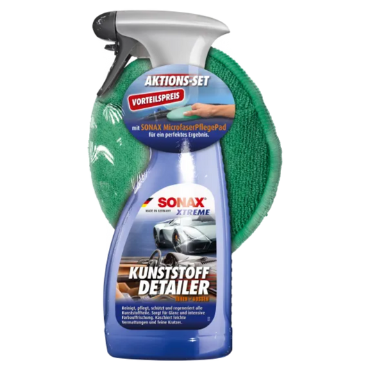 SONAX promotional set XTREME plastic detailer with microfiber pad, 500ml