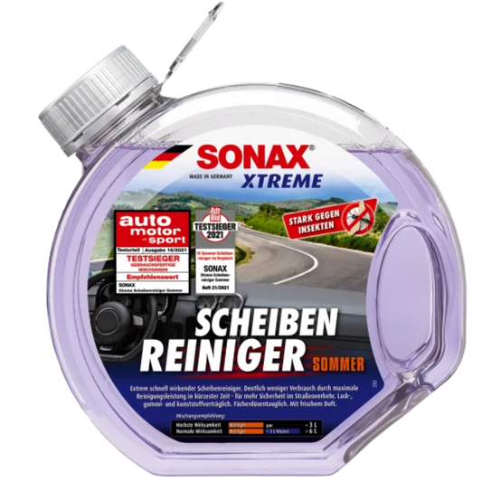SONAX XTREME windshield cleaner summer ready to use, 3l