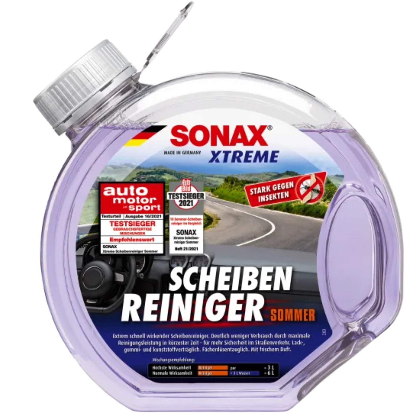 SONAX XTREME Scheibenreiniger Sommer gebrauchsfertig, 3l